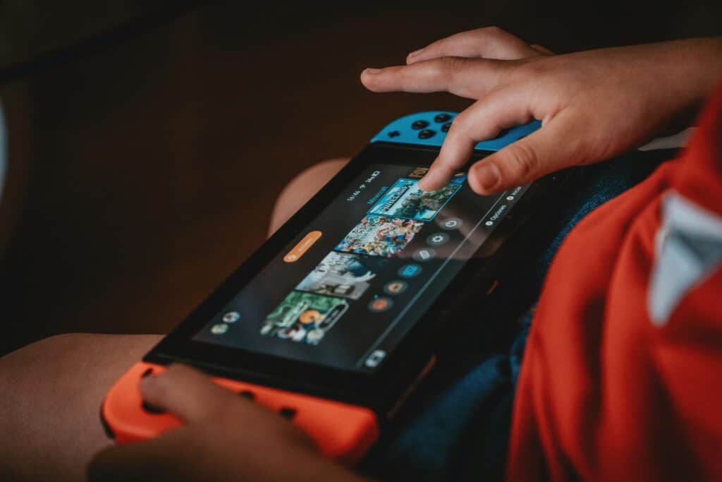 boy holding video game controller