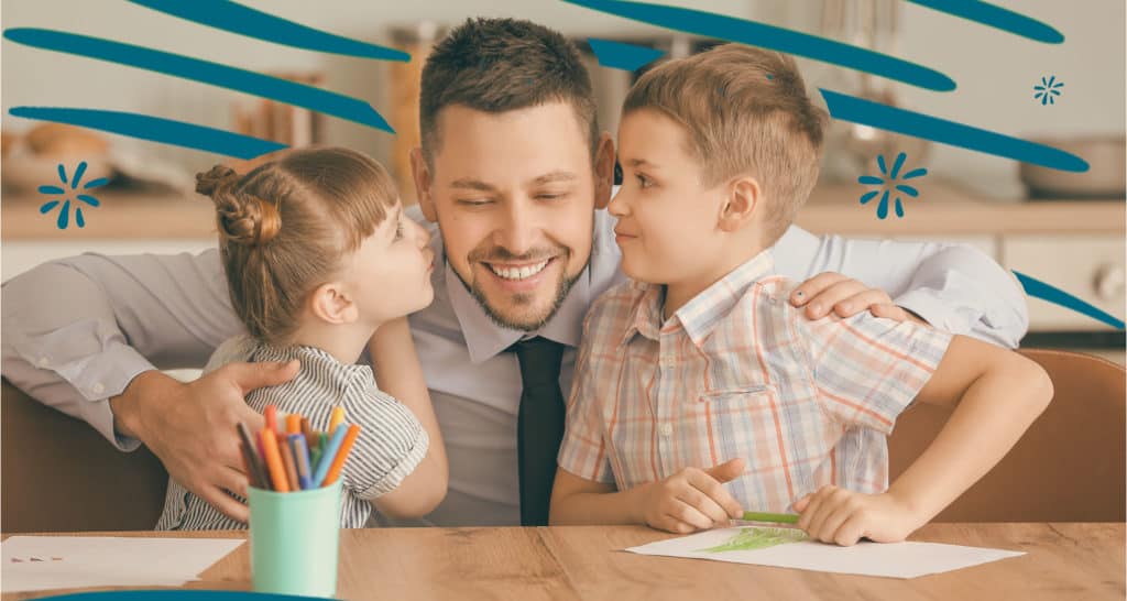 Working Parent with two children